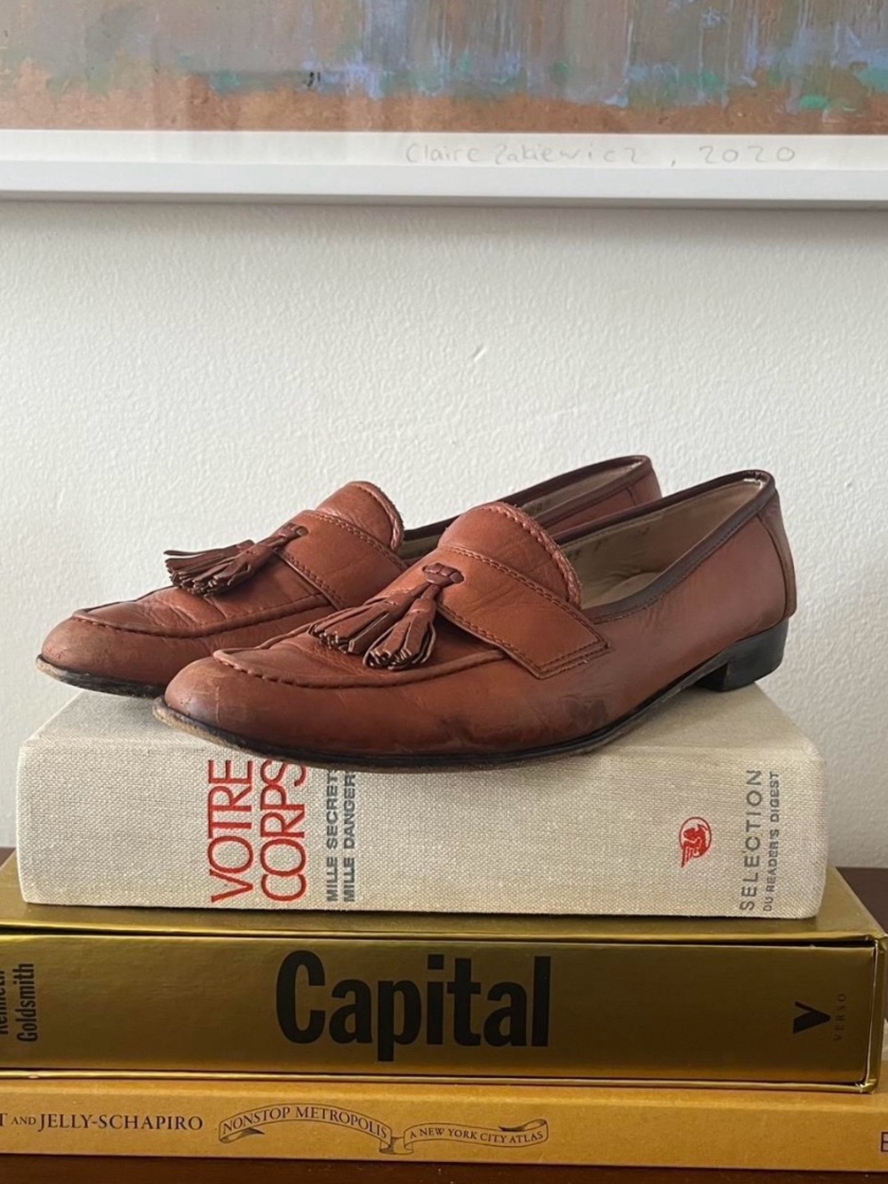 Ferragamo Women’s Brown Leather Tassel Loafers